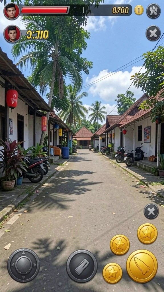 3446 - Menampilkan berbagai rintangan yang harus dilalui pemain.