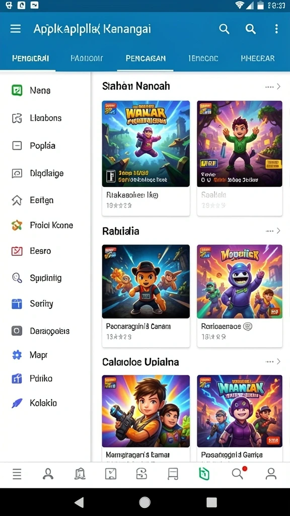 dewatogel - Tampilan depan aplikasi DEWATOGEL yang user-friendly.