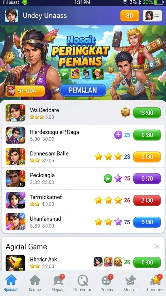 galaxy77 - Tangkapan layar menampilkan fitur multiplayer yang seru.